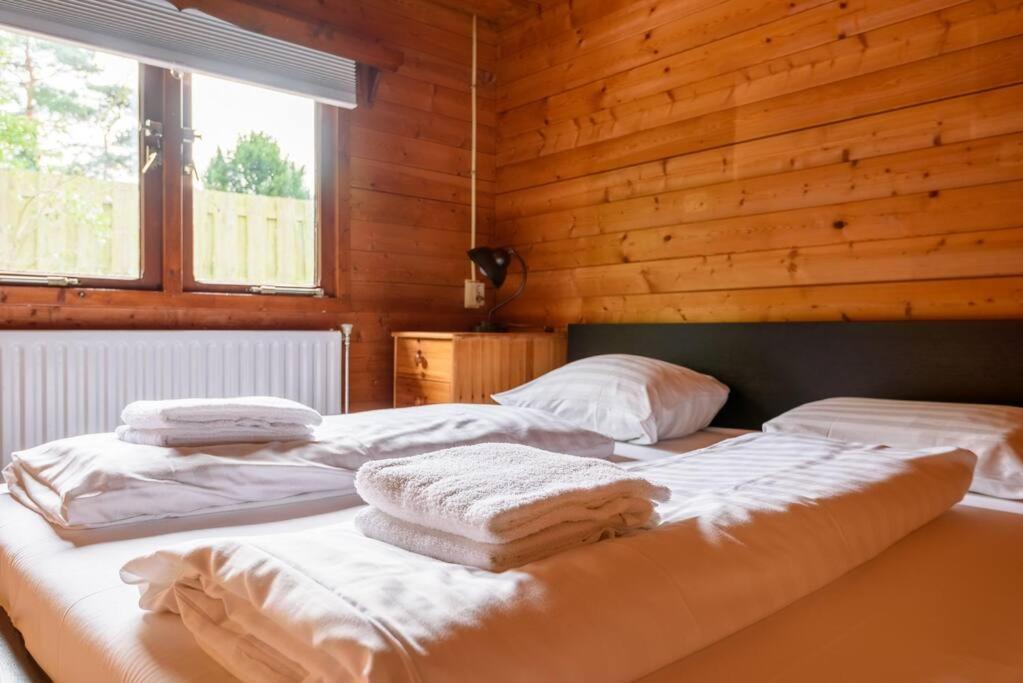 Spacious Wooden Cottage With Infra-Red Sauna At Veluwe Putten Dış mekan fotoğraf